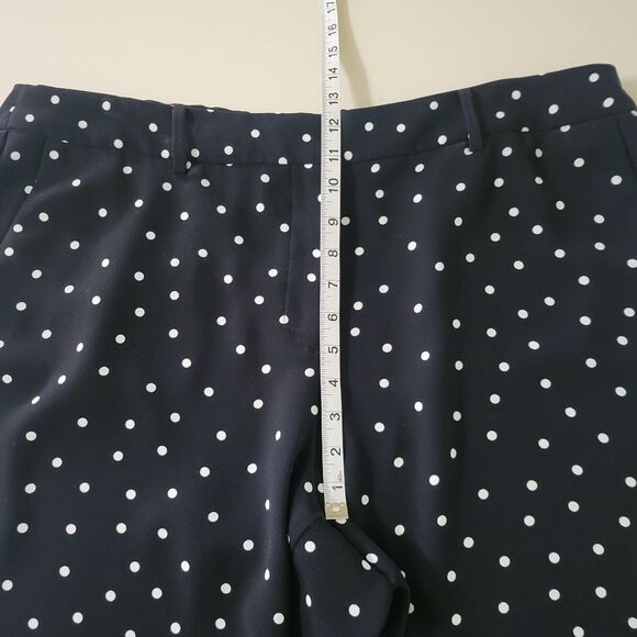 Talbots Navy Dotty Print Capris Pant - Picture 5 of 15